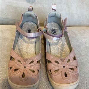 JBU Jambu Magnolia Blush Pink Sandals 8.5 Memory Foam adjustable velcro strap